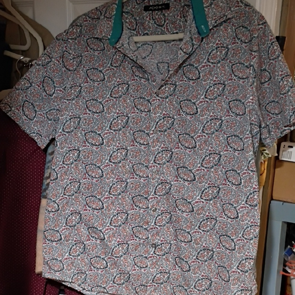 Apt. 9 Men's Multicolor Paisley Button Down Shirt